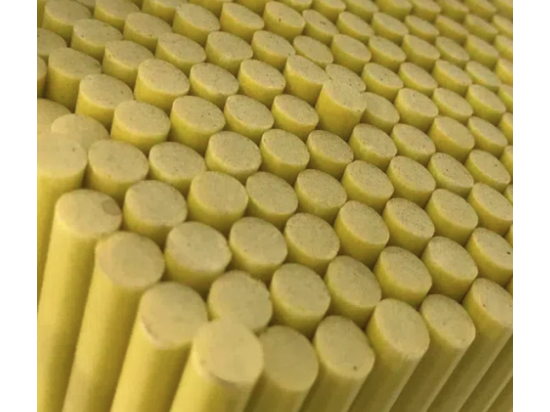 Gelbe Stäbe, Glasfaser-Pflanzstäbe, Packung mit 100 Stück