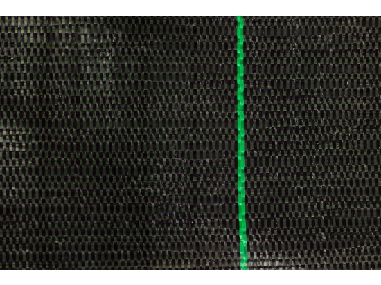 Agrargewebe 3,2 x 100 m, schwarz, grüne Streifen, 99 g