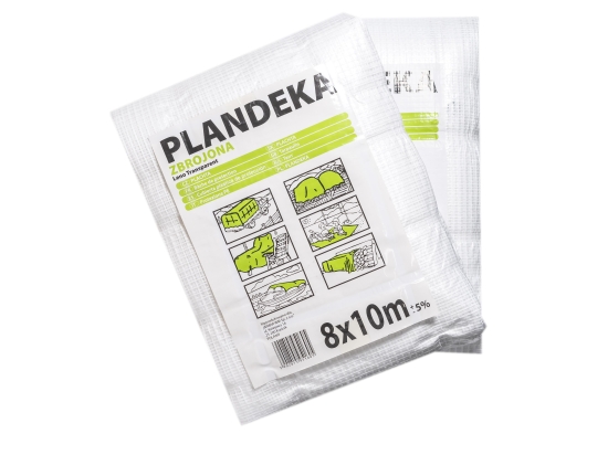 Verstärkte PE-Plane, 100 g/m², transparent, Leno-Gewebe
