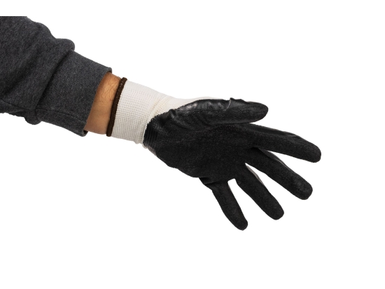 Polex-Schutzhandschuhe für Bau und Landwirtschaft – 12 Paar, schwarz, Größe auswählen