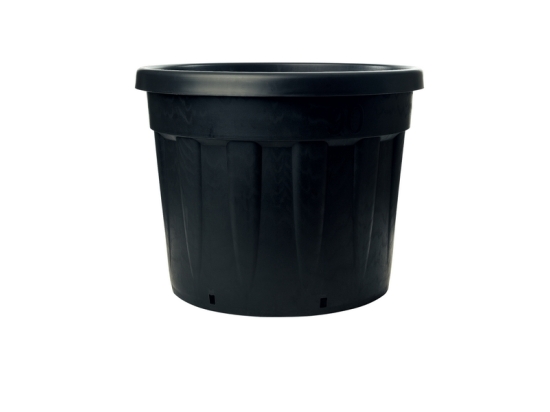 Set mit 5 x 4,5-Liter-Pflanztöpfen für den Anbau + Untersetzer (18 cm)