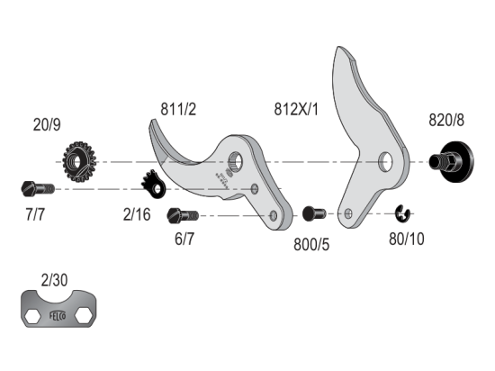 Felco 812 – Schnelle und leistungsstarke elektrische Gartenschere mit Rucksack und leichtem Akku