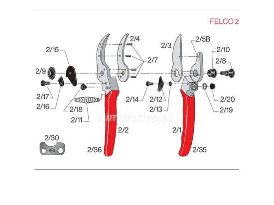 Felco 2 Gartenschere, das klassische Modell seit 1948