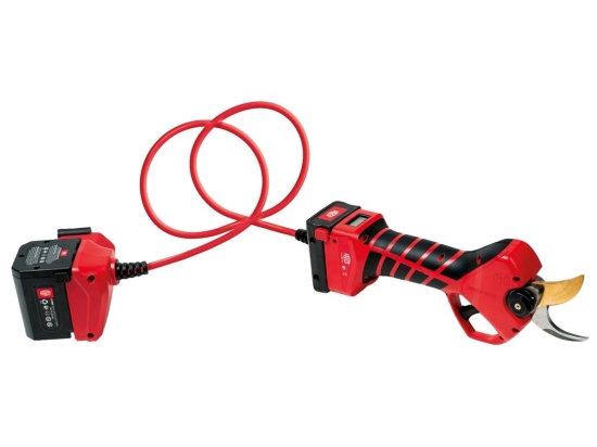 Elektrische Gartenschere FELCO 834W, 34-mm-Klinge, F-Gold, sicheres Schnittschutzsystem „Cut Shield“