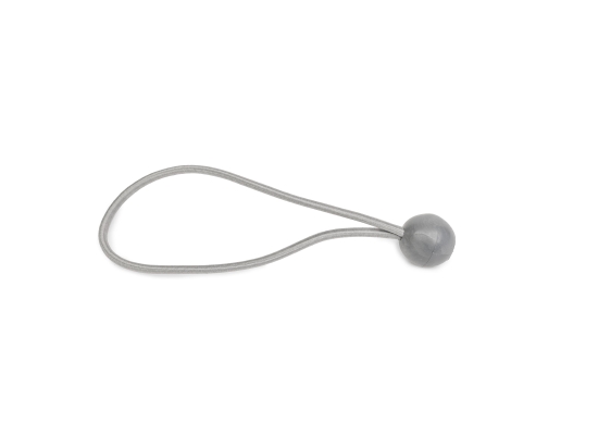 Befestigungsgummibänder mit Kugel, für Planen und Zelte, grau, 30 cm
