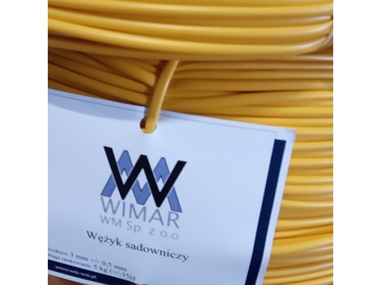 Obstanlagenschlauch 3x0,5 mm, gelb/schwarz, 5 kg, Wimar