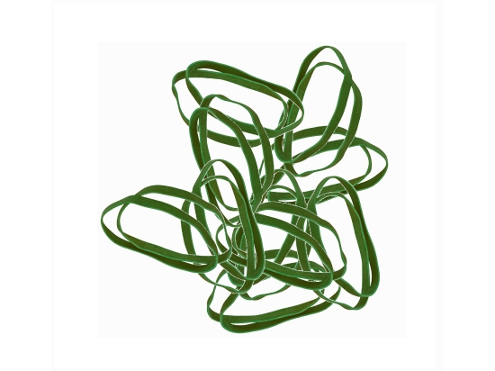 Rezeptur-Gummiband 30 x 5 mm, grün, 90 % Kautschuk, 1 kg