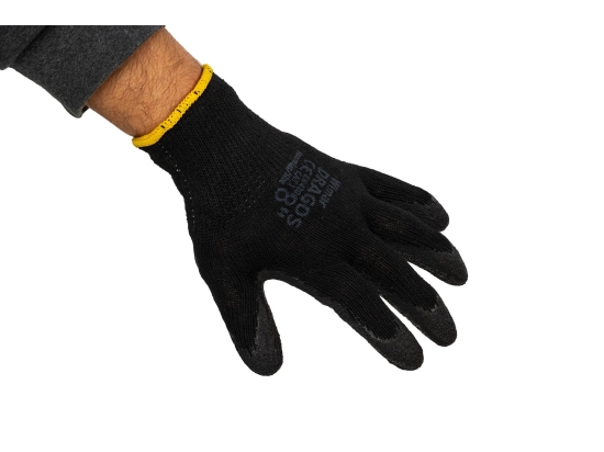 Dragos-Schutzhandschuhe – strapazierfähig, aus Baumwolle, schwarz, Karton mit 120 Paar