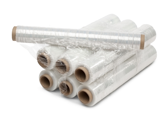 Dehnbare, farblose Stretchfolie, 23 Mikrometer, 2 kg netto Stretchfolie