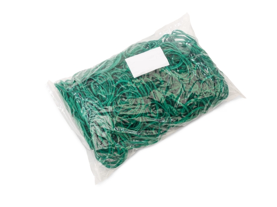 Elastikband, Durchmesser 50 mm x Breite 3 mm, grün, 1 kg