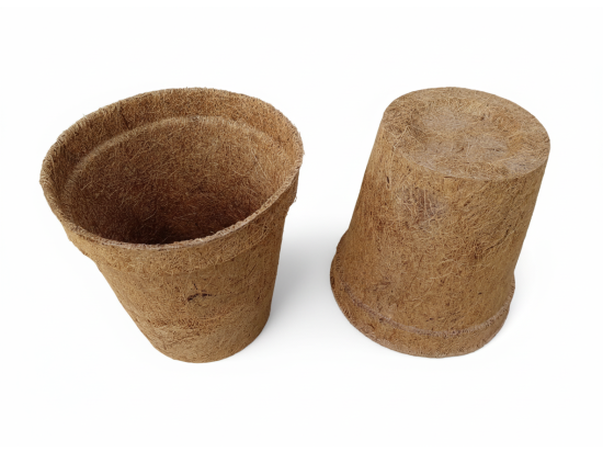 Biologisch abbaubarer Blumentopf aus Kokosfaser, Durchmesser 17 cm, 3,8 l