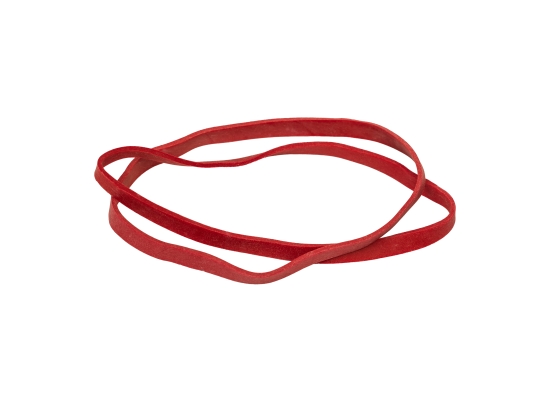 Rezeptur-Gummiband, Durchmesser 50 mm x Breite 3 mm, rot, 1 kg
