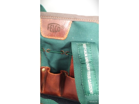 Felco 482 Gartentasche aus Leder und Stoff #FelcoLovers 25 x 20 x 10 cm