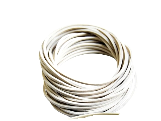 Rezeptur-Gummiband, Durchmesser 60 mm x Breite 1,5 mm, weiß, 1 kg