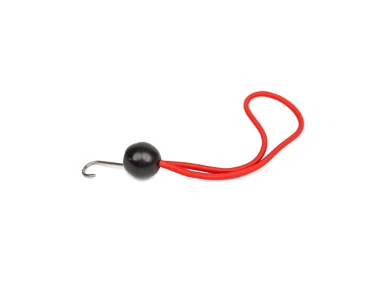 Befestigungsgummibänder für Planen mit Kugel und Haken, rot, 30 cm