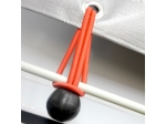 Befestigungsgummibänder mit Kugel, für Planen und Zelte, rot, 20 cm