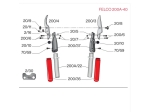 Professionelle Astschere Felco 200A-40, zweihändig