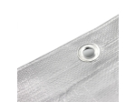 DICKE PE-PLANE,  210 g/m²,  silber-braun, Schutzplane