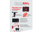 Elektrische Gartenschere FELCO 834W, 34-mm-Klinge, F-Gold, sicheres Schnittschutzsystem „Cut Shield“