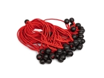 Befestigungsgummibänder mit Kugel, für Planen und Zelte, rot, 20 cm