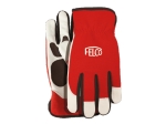 Felco 702 Schutzhandschuhe aus Leder/Spandex, weiß-rot