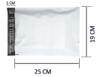 B5-Versandtaschen 19 × 25 cm, LDPE 55 Mikrometer, Karton mit 1000 Stück