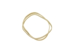Rezeptur-Gummiband, Durchmesser 60 mm x Breite 1,5 mm, weiß, 1 kg