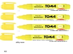 Unauswaschbare Öl-Gartenmarker, 1,5 mm, NEON-GELB, Packung mit 12 Stück