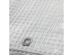 Verstärkte PE-Plane, 100 g/m², transparent, Leno-Gewebe