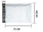Kurier-Versandtaschen 6XL 58 x 75 cm, LDPE 55 Mikrometer, Karton mit 500 Stück