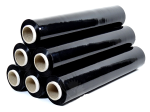 Dehnbare Stretchfolie, 23 µm, 2,0 kg netto, schwarze Stretchfolie