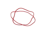 Rezepturgummi, Durchmesser 80 mm x Breite 1,5 mm, rot, 1 kg