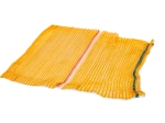 Raschel-Säcke, 15 kg, 42 x 60 cm, mit PL-Flagge, orange, 100 Stück, für Kartoffeln