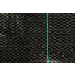 Agrargewebe 3,2 x 100 m, schwarz, grüne Streifen, 99 g