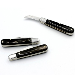 Sierpak Premium-Impfmesser Due Buoi 244C, Griff aus Horn