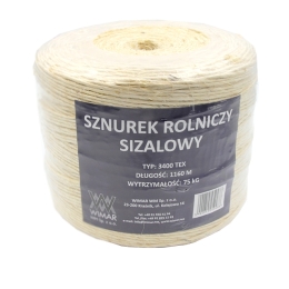 Sisal-Schnur für landwirtschaftliche Zwecke 3400-TEX, Packung mit 6 Stück